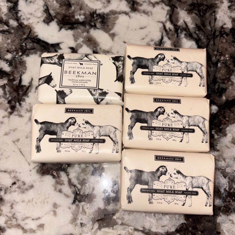 Bundle of (5) Beekman Soap Bars - New